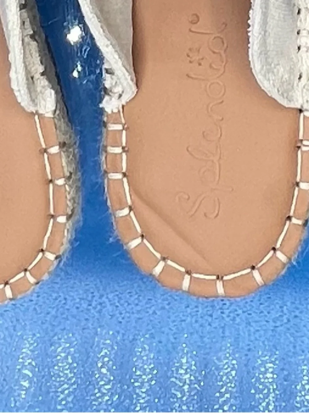 Splendid Julia Canvas Espadrille Mule, Natural,  Women’s 8.5, NWOB
